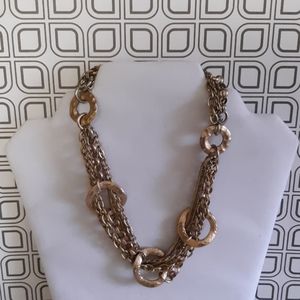 Vintage VCLM Goldtone Link Choker Necklace